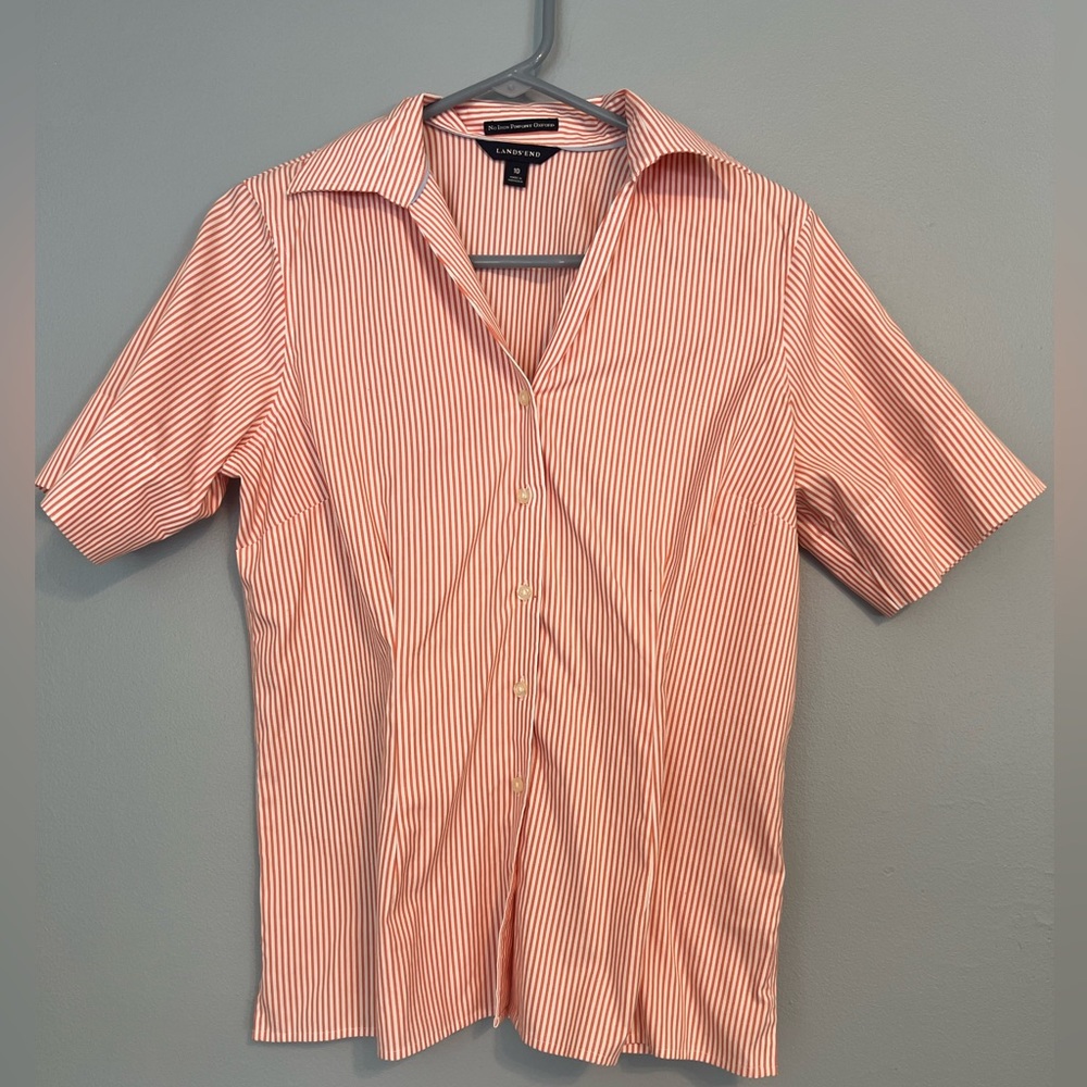 Lands’ End Stripe Button-Down